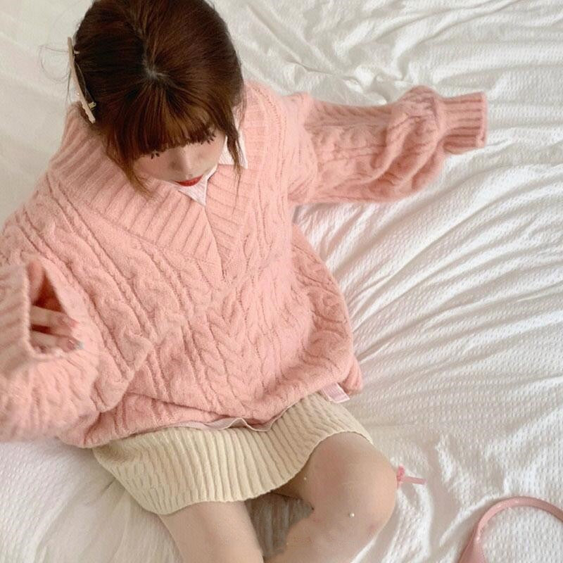 sheft cuff sleeve sweater